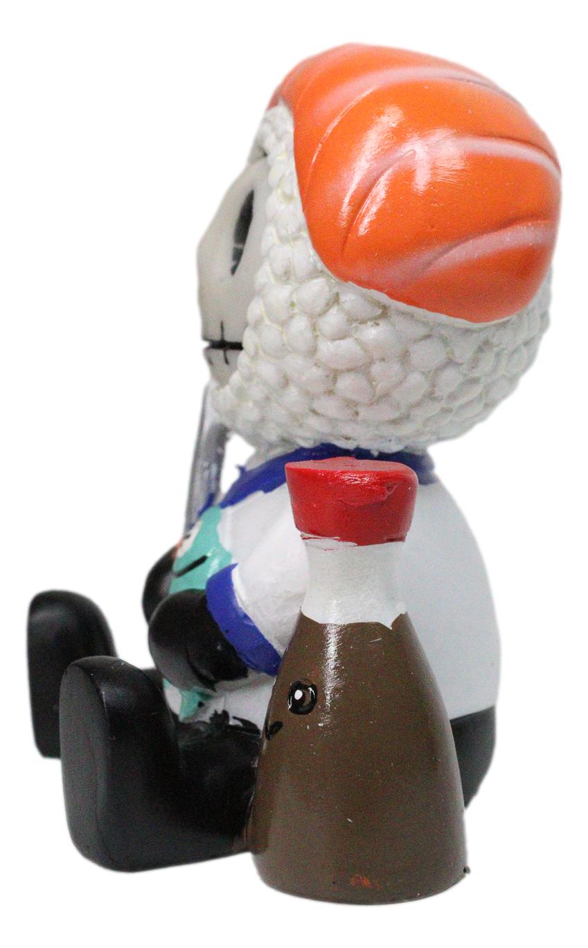 Furrybones Sake Sushi Sashimi Omakase Chef Skeleton Figurine Furry Bones