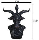Solve Et Coagula Pentagram Evil Eye Satan Sabbatic Goat Idol Baphomet Figurine - Ebros Gift
