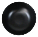 Pack Of 6 Modern Matte Black Melamine Round Appetizer Rice Shallow Bowls 16oz