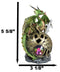 Metallic Green Treasure Dragon Perching On Colorful LED Orb Night Light Figurine