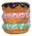 Donut Shop Breakfast Donuts And Hot Coffee Mug Ceramic Salt Pepper Shakers Set