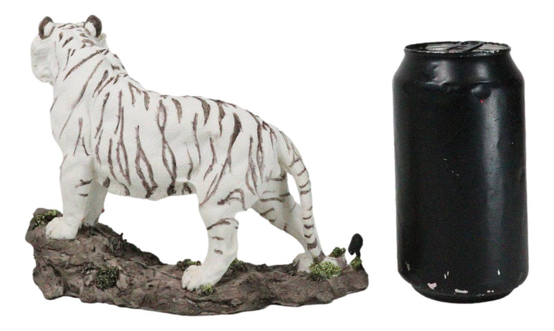 Apex Jungle Predator Prowling Fierce Siberian White Bengal Tiger Figurine