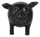 Metal Rustic Farm Pig Swine Kitchen Paper Towel Or Art Craft Ribbon Holder
