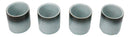 Set of 4 Artistic Blue Sky Stars Seikai Porcelain 1.25oz Ochoko Yuzu Cups
