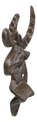 Pack Of 2 Rustic Western Country Bull Moose Cast Iron Beer Bottle Wall Openers