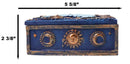 Celestial Sun Belenos & Moon Luna Blue Decorative Jewelry Keepsake Trinket Box
