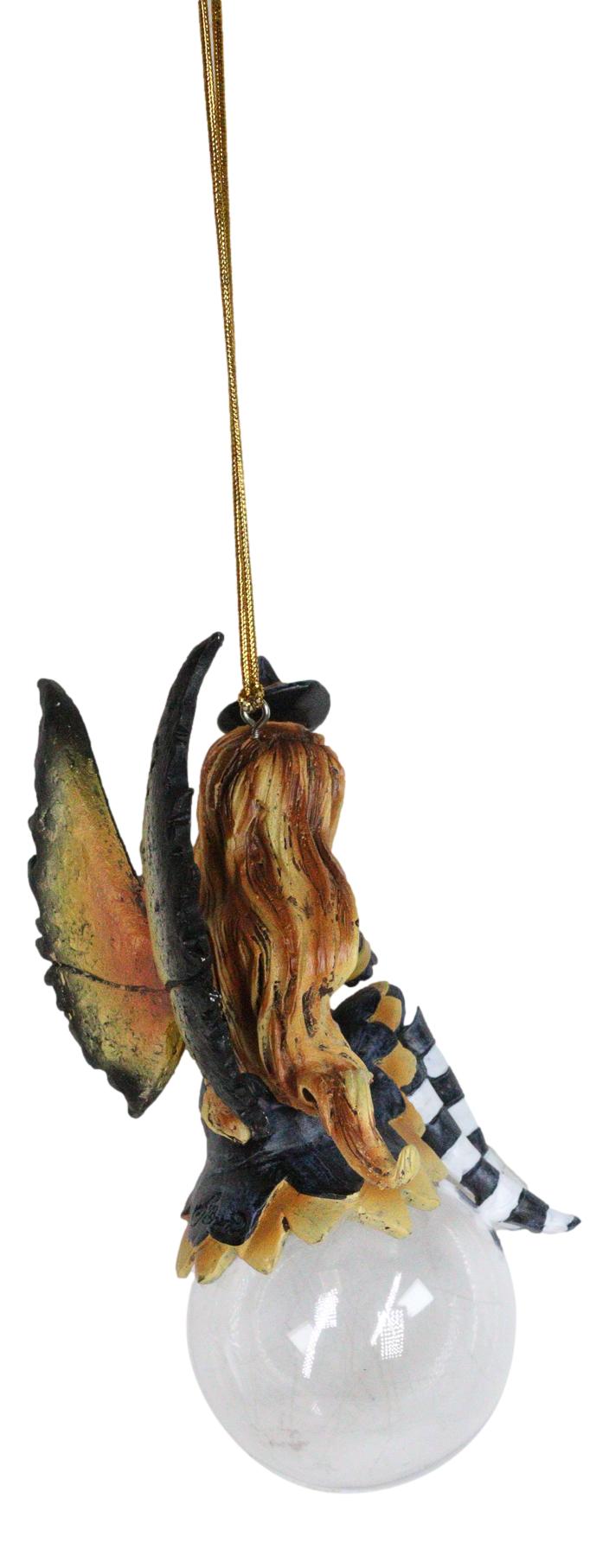 Cordelia Autumn Witch Bubble Rider Fairy Ornament Amy Brown Holiday Collection