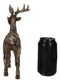 Rustic Western Woodlands Emperor Stag Deer Buck Faux Wooden Resin Figurine