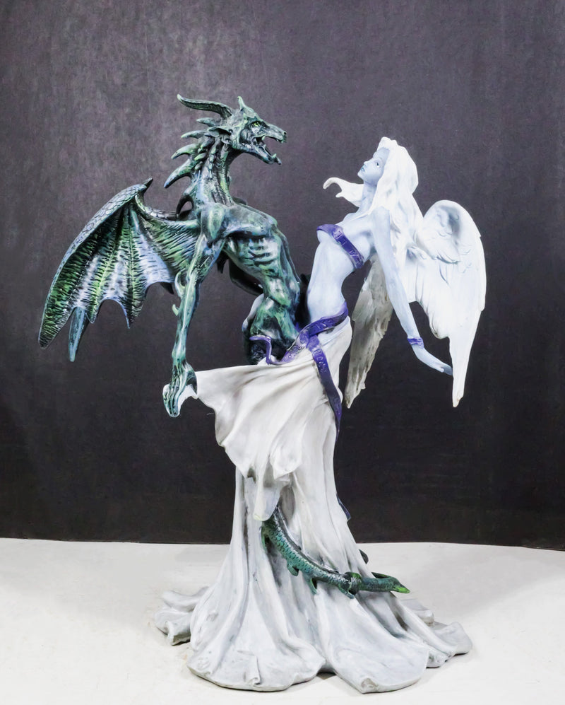 The Dark Chemical Wedding Union of Night Dragon and Morning Angel Figurine