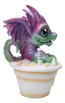 Ruth Thompson Artisan Iced Coffee With Sarah Wyrmling Dragon In Cup Figurine