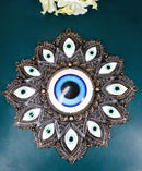 Evil Eye Of Providence With Geometric Sacred Symbols Decorative Wall Plaque