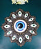 Evil Eye Of Providence With Geometric Sacred Symbols Decorative Wall Plaque