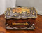 Western Wild Bison Buffalo With Native Indian Arrows Tooled Concho Trinket Box