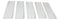 Pack Of 5 Yukino Hana Collection Ceramic Rectangular Serving Platter 14" Long