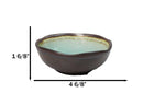 Pack Of 6 Midori Kannyu Green Porcelain Ceramic Small Shallow Bowls 7.5oz