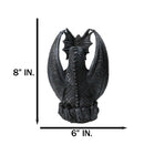 Smoke Fire Breathing Guardian Stone Dragon Backflow Incense Cone Burner Figurine
