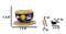 Yellow Moon White Rabbit Donburi Ramen Bowl With Lid Trivet Spoon Chopsticks Set