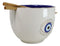 White And Gold Wicca Mystic Evil Eye Of Providence Soup Bowl With Chopsticks
