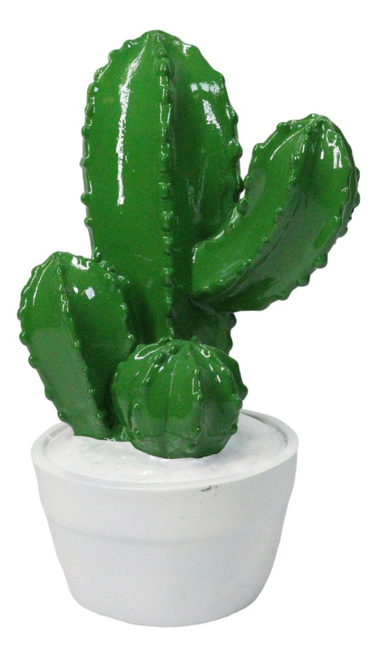 Southwest Desert Plains Whimsical Green Aloe Cactus Money Savings Piggy Bank