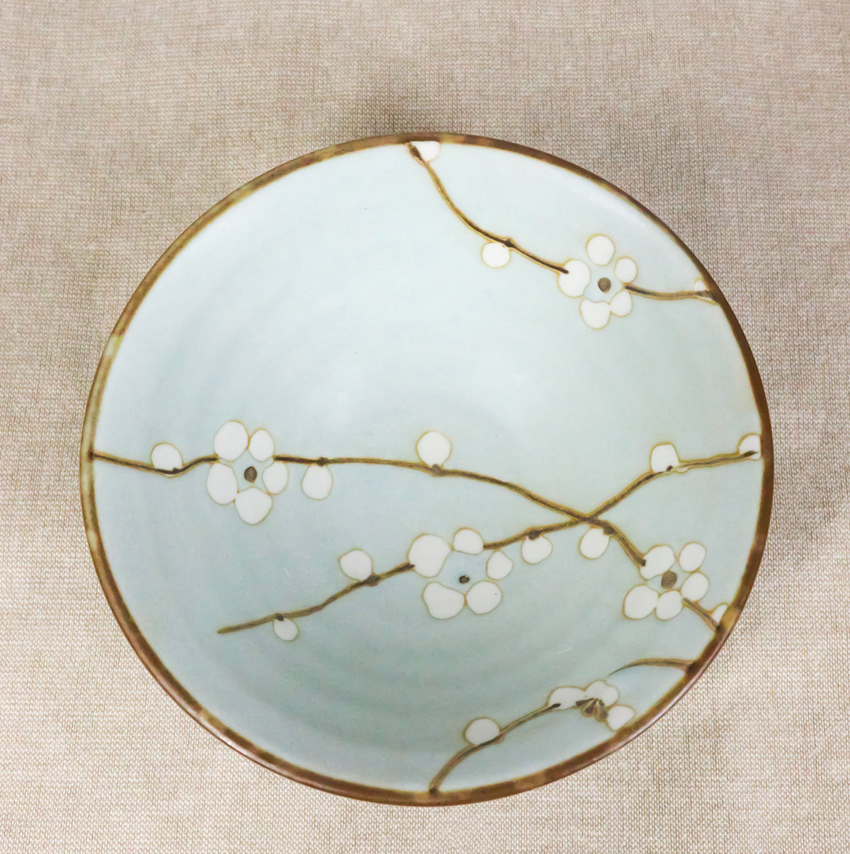 Made In Japan Ceramic Soushun Sakura Cherry Blossoms Rice Soup Bowls Set 12oz