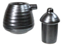 Set Of 6 Tetsu Kesho Black Tenmoku Porcelain Soy Sauce Shoyu Flask Dispensers