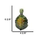 Nautical Marine Green Turtle in Blissful Meditation Decorative Figurine 6.25" L