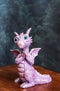 Night Fury Purple Twilight Dragon Figurine 3.75"H Miniature Wishing Dragon Decor