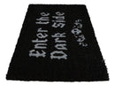 Enter The Dark Side Wicca Skull Black Coir Coconut Fiber Floor Mat Doormat
