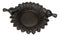 Small Rustic Cast Iron Lovebirds Perching On Sunflower Garden Bird Feeder Bath