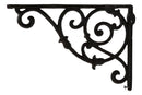 Pack of 2 Vintage Classic Rust Finish Wrought Iron Victorian Scroll Wall Hooks