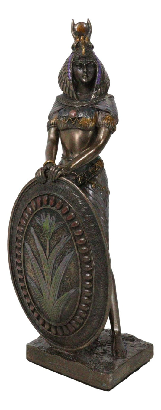 Ebros Standing Isis Statue Egyptian Goddess Bronze Finish Figurine