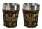 Set Of 2 Occultic Pagan Pentagram Sigil Of Baphomet Sabbatic Goat Shot Glasses