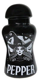 Wicca Black Magic Grand High Witch Apothecary Ceramic Salt Pepper Shakers Set