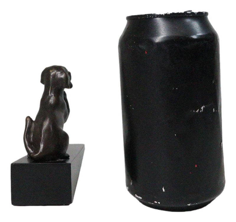 Brass Metal Adorable Begging Labrador Retriever Dog Door Stop Stopper Wedge