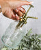 Ribbed Glass Floral Vintage Home Botanical Flowers Plant Mister Spray Ornament