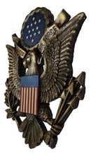 United States Air Force Emblem American Flags And Bald Eagle Wall Decor Plaque