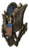 United States Air Force Emblem American Flags And Bald Eagle Wall Decor Plaque