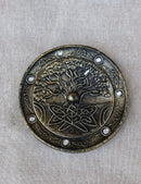 Celtic Tree of Life Incense Burner, 4.5-Inch Round Ash Catcher Celtic Knotwork