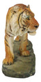 Jungle Apex Predator Prowling Fierce Orange Bengal Tiger Figurine 11.25"L