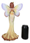 Whimsical Garden Spring Monarch Butterfly Fairy Standing Eyes Closed Figurine