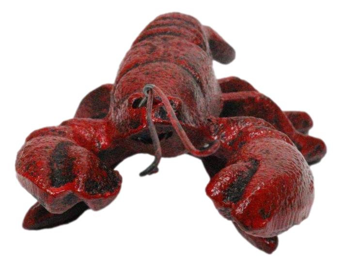 Pack Of 2 Cast Iron Nautical Cajun Creole Mini Baby Lobster Decorative Figurines