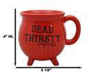 Wicca Magic Red Dead Thirsty Bloody Cauldron Ceramic Mug With Handle 16oz