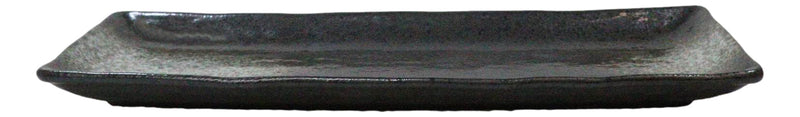 Pack Of 5 Charcoal Grey Tone Hakumu Collection Rectangular Serving Platters 14"L