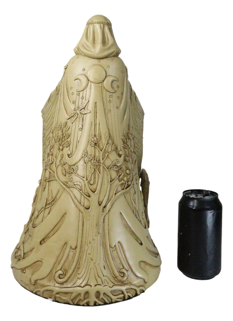 Celtic Irish Triple Goddess Mother Of All Gods Danu 15.5"H Statue Faux Wood Look