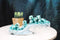 Winter Wonderland Ice Blue Baby Dragons On Frozen Bridge Glacier Rock Figurine