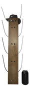 Rustic Western Howdy 4 Slot Cowboy Cowgirl Hats Wall Rack Hanger Organizer
