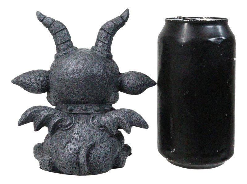 Gothic Agamon Bulldog Horned Gargoyle Figurine 5" H Mythical Fantasy Talisman