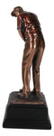 Sports Professional Golfer Preparing for A Swing of The Golf Club Statue 11"H