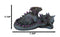 Whimsical Fantasy Purple Shy Garden Dragon Hatchling Hiding Behind Tail Figurine