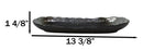 Pack Of 3 Charcoal Grey Tone Hakumu Wavy Oblong Long Serving Platter 13.25"L